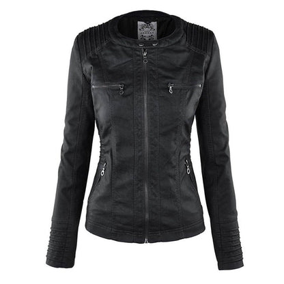 Lucinda | Giacca Biker con Cappuccio Staccabile