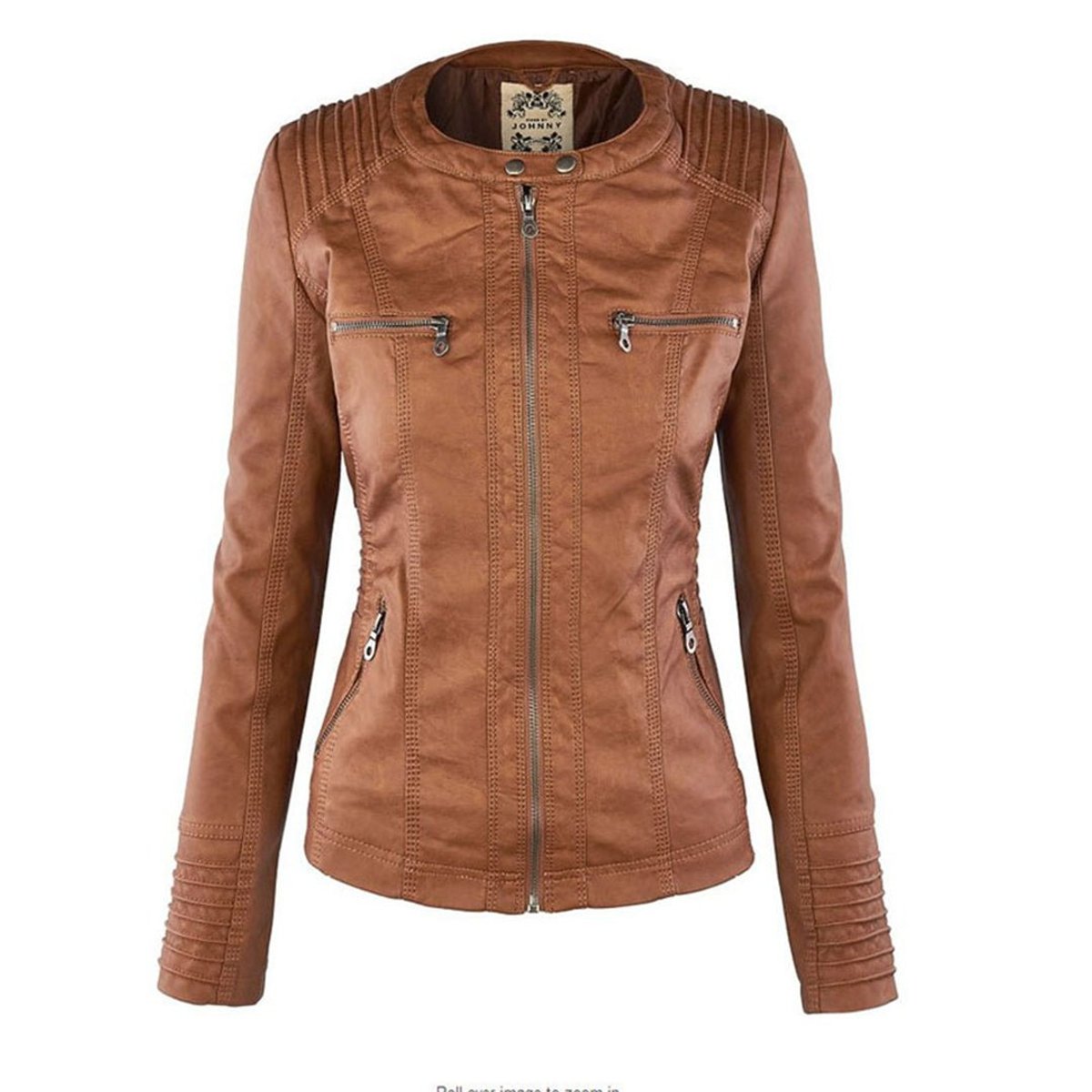 Lucinda | Giacca Biker con Cappuccio Staccabile