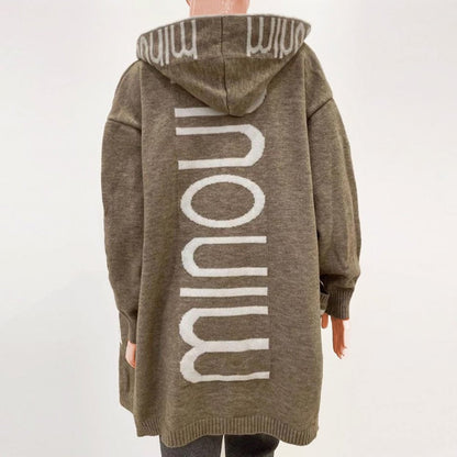 Rosabel | Cardigan in Maglia Aperto con Cappuccio