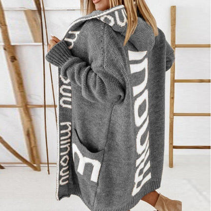 Rosabel | Cardigan in Maglia Aperto con Cappuccio