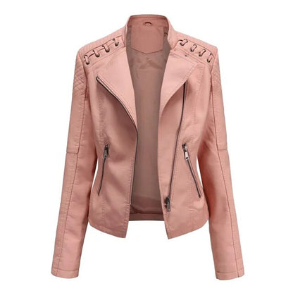 Valentina | Giacca con Zip in Stile Biker