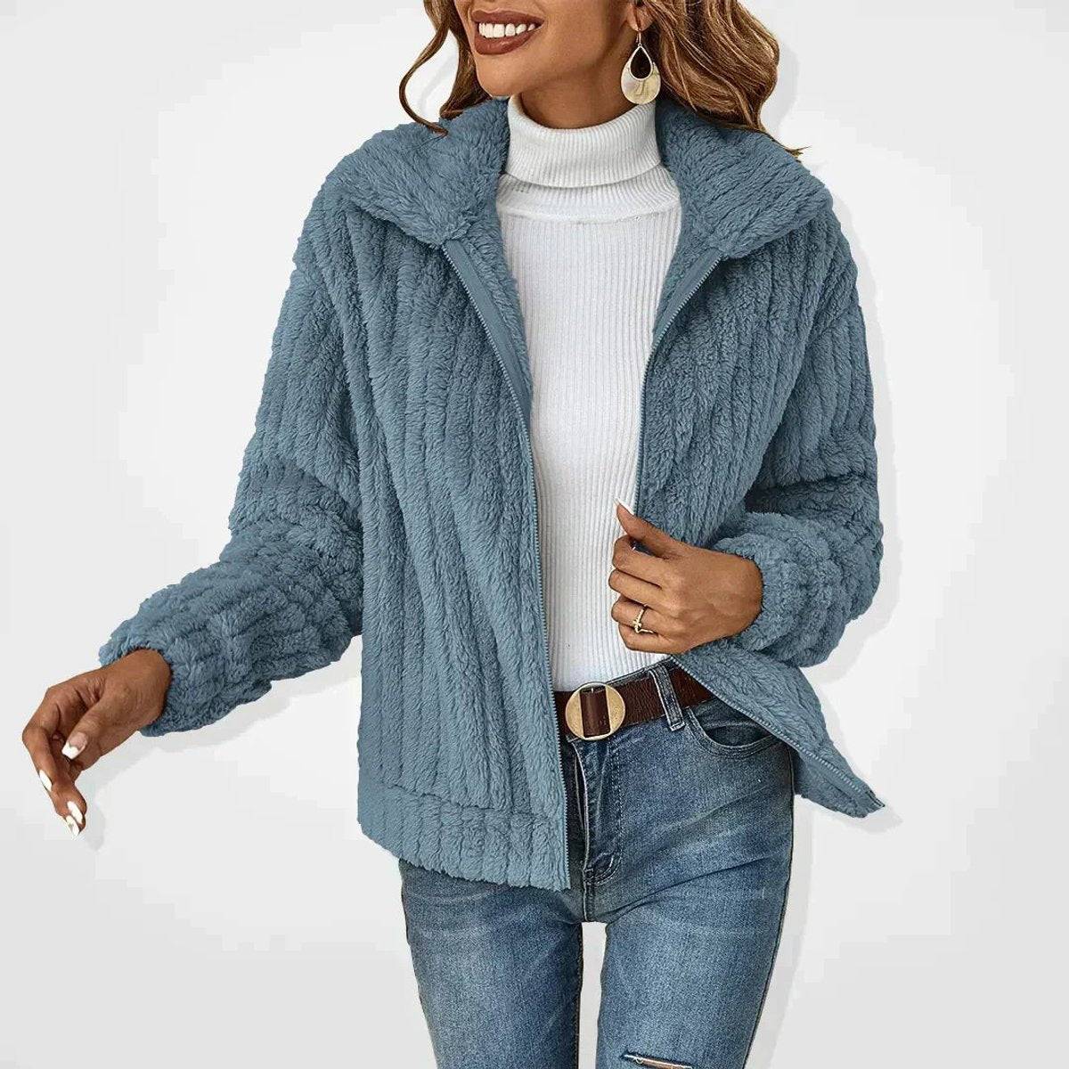 Roberta | Giacca Accogliente con Zip