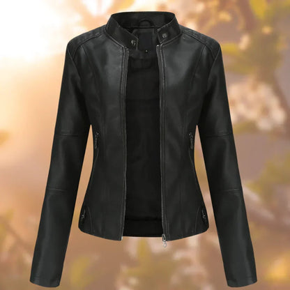 Larissa | Giacca Biker Slim con Zip da Donna