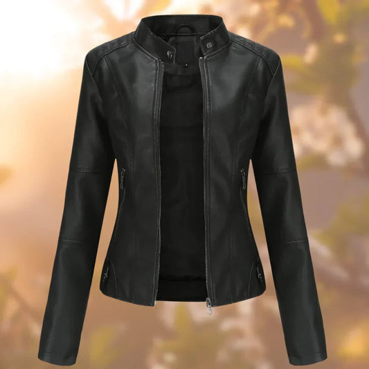 Larissa | Giacca Biker Slim con Zip da Donna