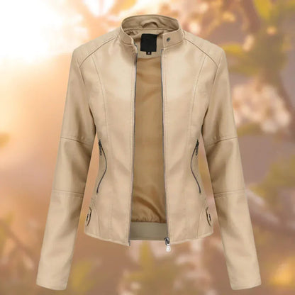 Larissa | Giacca Biker Slim con Zip da Donna