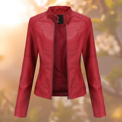 Larissa | Giacca Biker Slim con Zip da Donna