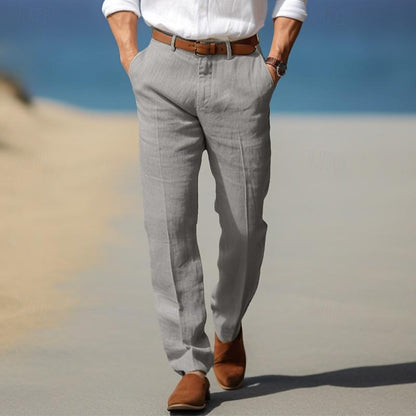 PANTALONI DA UOMO DI LUSSO IN LINO PREMIUM