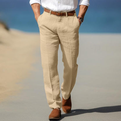 PANTALONI DA UOMO DI LUSSO IN LINO PREMIUM